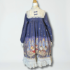 vintage gothic dark academia long dress pre loved romantic black maxi dress with floral embroidered lace collar (size l)