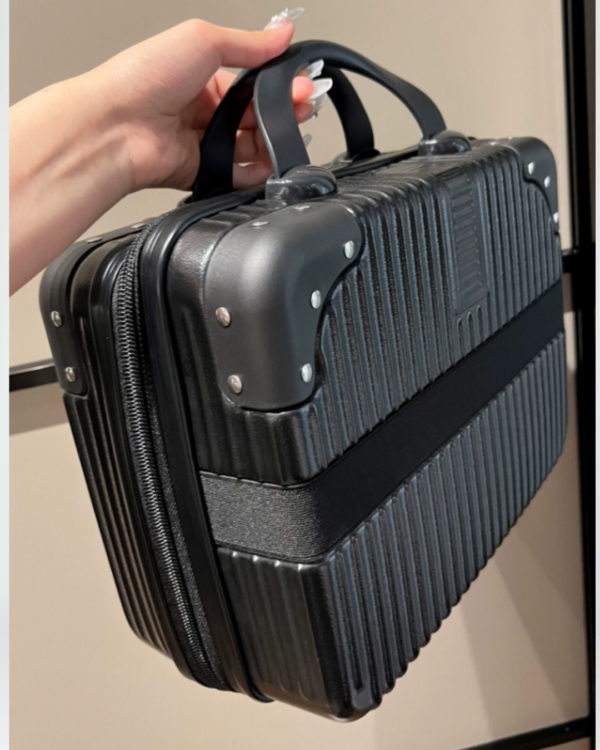 century calls gothic greek mythology 14 inch cosmetic case portable abs hard shell makeup travel suitcase with luggage strap
