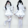 withpuji original "doll box" sweet & cool gothic lolita long sleeve op dress & matching shorts set