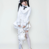 withpuji original "doll box" sweet & cool gothic lolita long sleeve op dress & matching shorts set