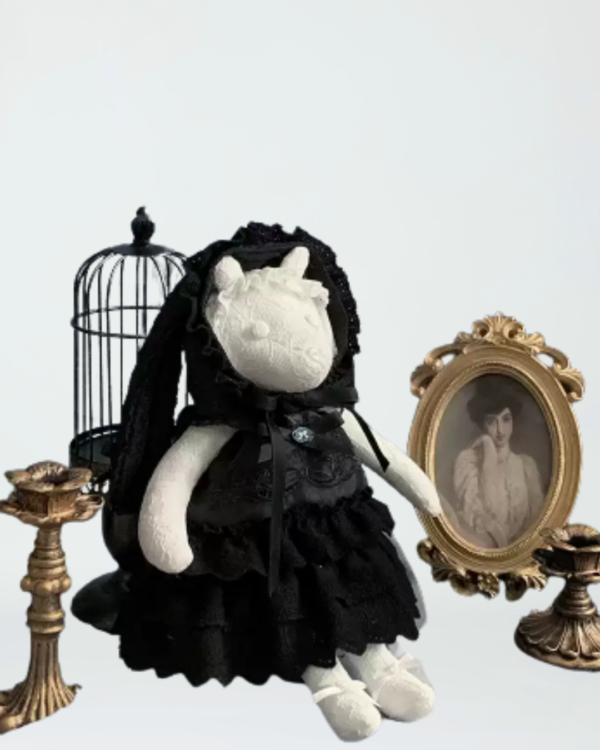 withpuji original "doll box" sweet & cool gothic lolita long sleeve op dress & matching shorts set