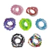 y2k dopamine candy color layered beaded bracelet set harajuku subculture stackable smiley star dice charm wristbands for girls