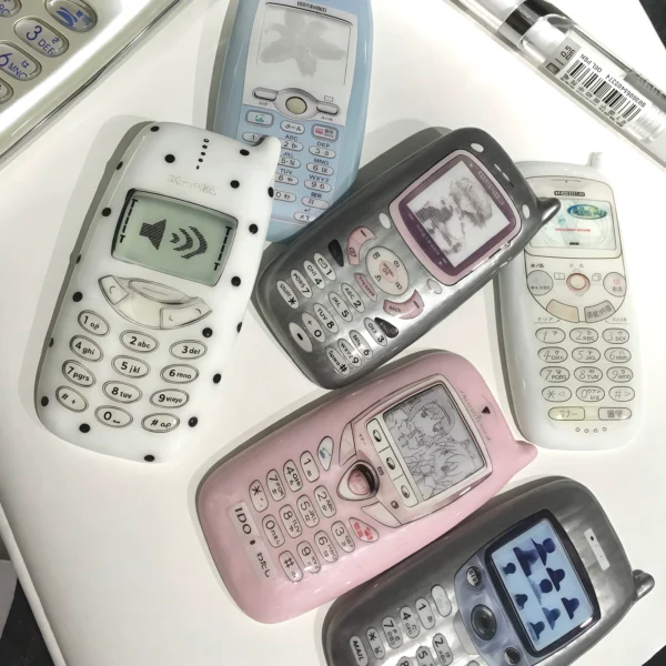 angelpunk original retro cellphone hair clip y2k dreamcore aesthetic harajuku kawaii japanese style hair accessories