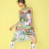 deadendkids original y2k dreamy print satin cami dress fairycore aesthetic pastel silk slip long maxi dress