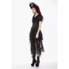 dark in love dark aesthetic heavy metal bondage corset gothic punk faux boning fitted crop top cw108 (size xs xxl)