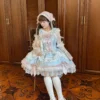 ribbon overture rococo sweet lolita jsk dress set – lace ribbon cake layered marshmallow tea party dress