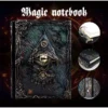 Gothic Cthulhu Eye Vintage Loose-Leaf Journal Notebook – Refillable A5/A6 Dark Aesthetic Grimoire & Gift Set