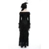 DW932 Dark In Love Gothic queen luxe rose sexy bodycon dress