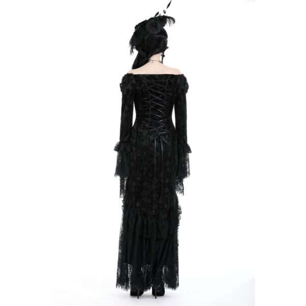 DW932 Dark In Love Gothic queen luxe rose sexy bodycon dress