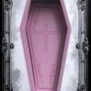Kellycolin Gothic Coffin Bed – Dracula Vampire Velvet Coffin Daybed Lounger