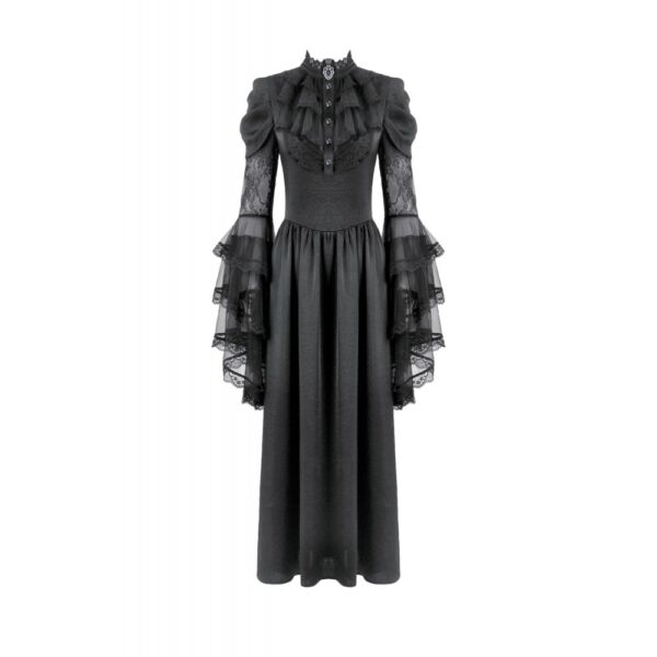 DW1134 Dark In Love Gothic Sapphire Countess Victorian Dress