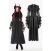 DW1134 Dark In Love Gothic Sapphire Countess Victorian Dress