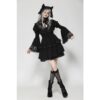 DW1024 Dark In Love Gothic Lace Doll Dress