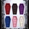 Kellycolin Gothic Coffin Bed – Dracula Vampire Velvet Coffin Daybed Lounger