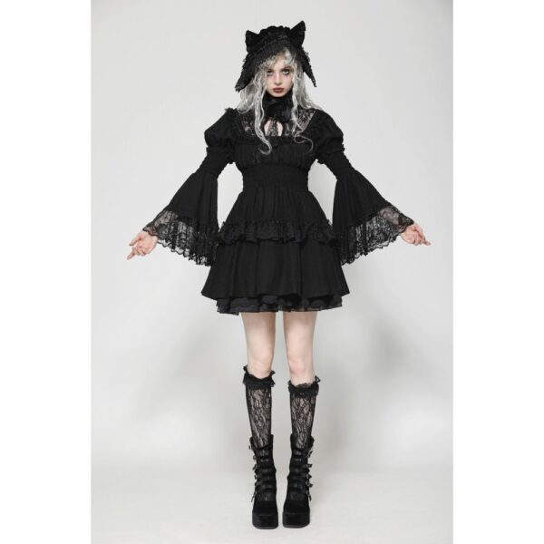 DW1024 Dark In Love Gothic Lace Doll Dress