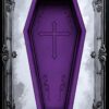 Kellycolin Gothic Coffin Bed – Dracula Vampire Velvet Coffin Daybed Lounger