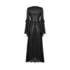 7576528028571e2b48eb7924aae3ab84.image.664x1000 Gothic Court Embroidered Lace Maxi Dress – Vintage Dark Romantic Lace-Up Bell Sleeve Floor-Length Gown