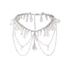 Moonlight Spirit Silver Floral Asymmetric Armor Corset – Ethereal Fairycore Boned Bustier Top