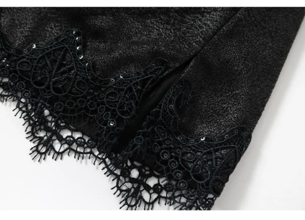 NO ROMANCE Vintage Court Knight Angel Wings Faux Suede Corset Top – Gothic Lace-Up Strapless Bustier Camisole for Women
