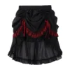 Sweet Vow Original Bone Flower Gothic Lolita 3-Piece Set – Corset Camisole, Bustle Short Skirt & Mermaid Long Skirt