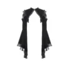 O1CN01BDiL0W1Ych1YSb6fi_!!260013080 DARK IN LOVE BW172 Gothic Velvet Cutout Shrug Capelet – Vintage Lace Mesh Ruffled Flare Sleeve Bolero