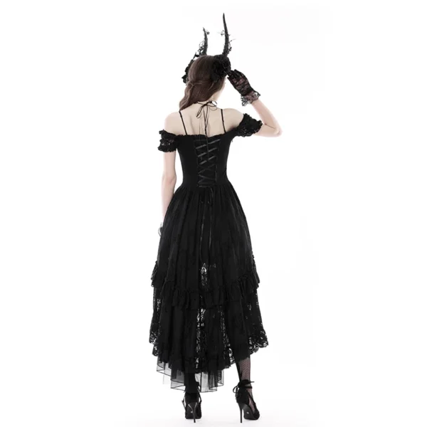 O1CN01HpQkww1YcgiwSCXrM_!!260013080 Gothic Elegant Lady Lace Dovetail High-Low Dress – Vintage Off-Shoulder Corset Lace-Up Evening Dress for Women (DW798)