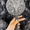 KILLSTAR Lord Of Night Handheld Mirror – Dark Gothic Baphomet Pentagram Hand Mirror