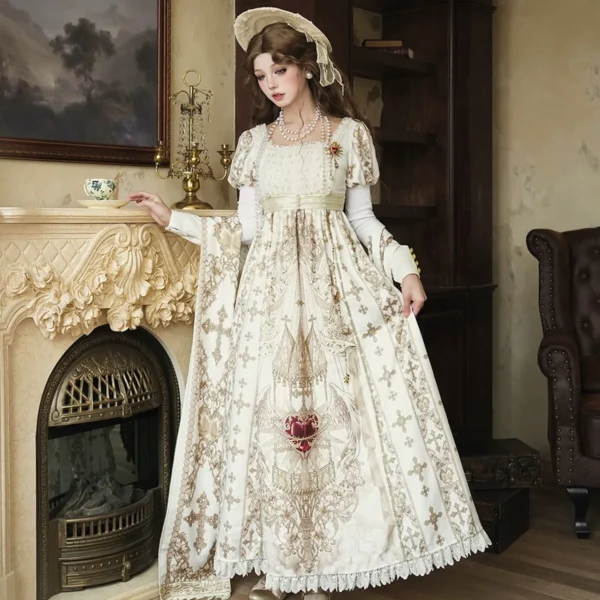 O1CN01JIKZ7G1YRhV3ykqv0_655493056 Sacred Coronation Elegant Rococo Lolita OP Dress Set – Vintage Court Baroque One-Piece Dress & Cape Shawl Set