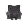 Infinite War Zone Cyberpunk Techwear Lolita 3-Piece Set – Crop Tank Top, Sheer Mesh Outer Jacket & Tactical Cargo Pants