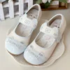 Japanese Kawaii Cat Paw Lolita Shoes – Cute Round Toe Low Block Heel Mary Jane Shoes for Women