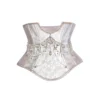 Moonlight Spirit Jacquard Crystal Rhinestone Corset Belt – Ethereal Fairycore Boned Waist Cincher