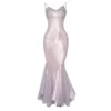Moonlight Spirit Embroidered Beaded Mermaid Evening Dress – Ethereal Shimmering Slip Maxi Gown