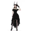 O1CN01acXEfE1YcgivK0M5e_!!260013080 Gothic Elegant Lady Lace Dovetail High-Low Dress – Vintage Off-Shoulder Corset Lace-Up Evening Dress for Women (DW798)