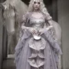 Moonlight Spirit Floral Lace Hime Bell Sleeve Shrug Top – Ethereal Fairycore Sheer Bolero Outerwear