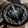 Neohub Gothic Candle Chandelier Area Rug – Dark Academia Faux Cashmere Bedroom Floor Mat Decor