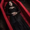Kellycolin Gothic Coffin Bed – Dracula Vampire Velvet Coffin Daybed Lounger