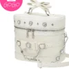 NOEMIE Kawaii Bow Vanity Trunk Bag – Japanese Lolita Ribbon Pearl Crossbody & Handbag