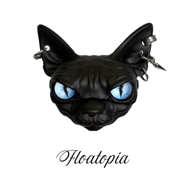 Floatopia Sphynx Cat AirPods Case – Y2K Gothic Punk 3D Printed Earphone Protective Cover