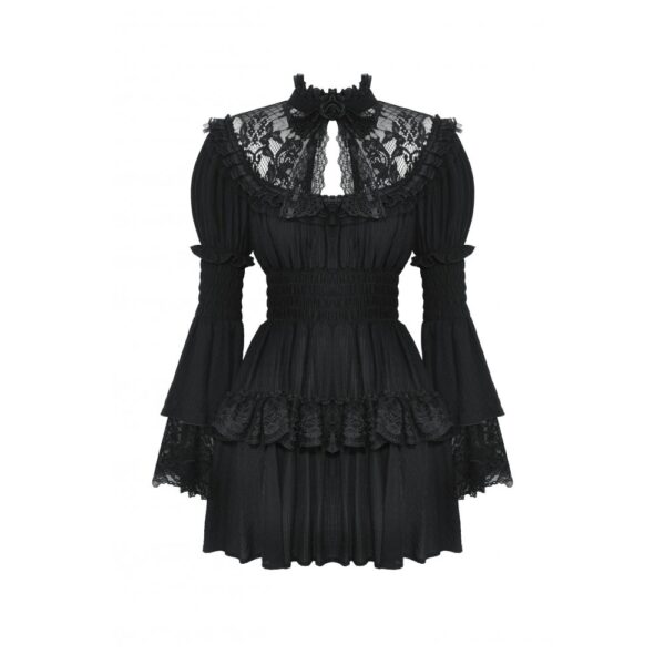 DW1024 Dark In Love Gothic Lace Doll Dress