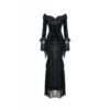 DW932 Dark In Love Gothic queen luxe rose sexy bodycon dress