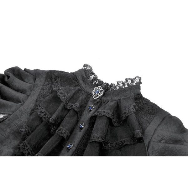 DW1134 Dark In Love Gothic Sapphire Countess Victorian Dress