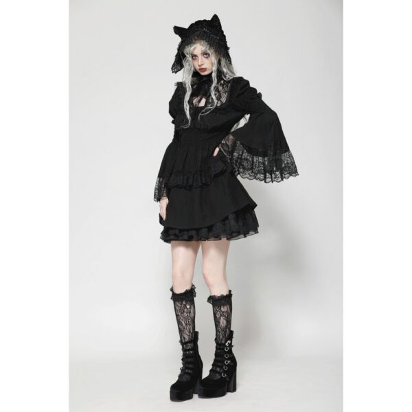 DW1024 Dark In Love Gothic Lace Doll Dress