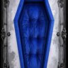 Kellycolin Gothic Coffin Bed – Dracula Vampire Velvet Coffin Daybed Lounger