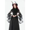DW1134 Dark In Love Gothic Sapphire Countess Victorian Dress