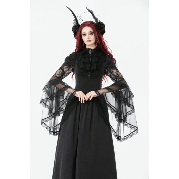 DW1134 Dark In Love Gothic Sapphire Countess Victorian Dress