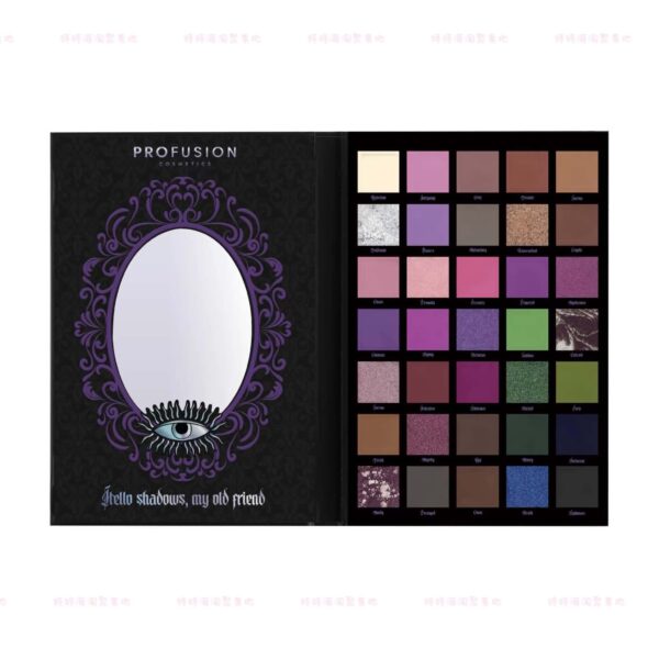 Profusion Cosmetics Gothic Beauty Halloween Collection – Eyeshadow Palette, Illuminating Skin Mist, Lash Set & Dark Romantic Makeup Essentials