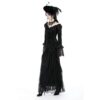 DW932 Dark In Love Gothic queen luxe rose sexy bodycon dress