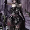 O1CN01C22eFi3Qw8J43m3q_!!1798613319 Blood Supply Gothic Purple Velvet Jacquard Boned Corset Top – Dark Vintage Lace-Up Bustier Dress Top for Halloween