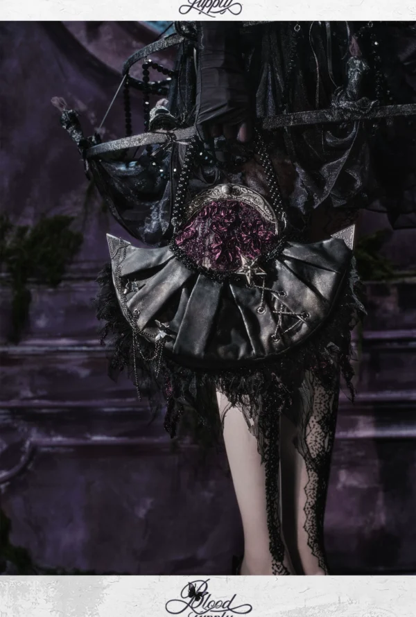 Blood Supply Gothic Dark Rhinestone Evening Handbag & Shoulder Bag for Halloween