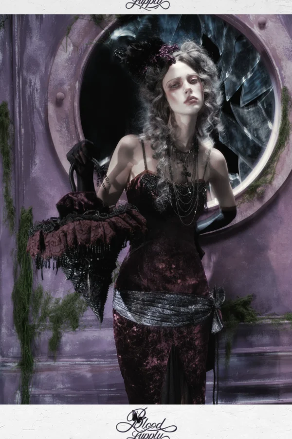 Blood Supply Gothic Dark Rhinestone Evening Handbag & Shoulder Bag for Halloween